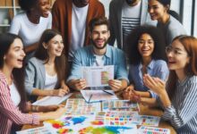 Pessoas sorrindo genealogia mesa mapas