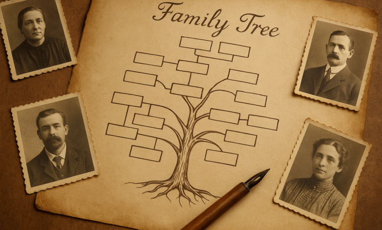 família genealogia arvore