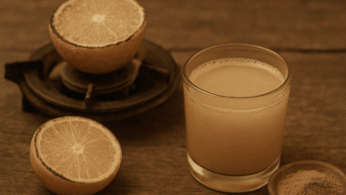 xarope natural de laranja com açafrao