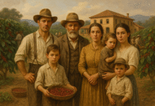 Familia nos cafezais