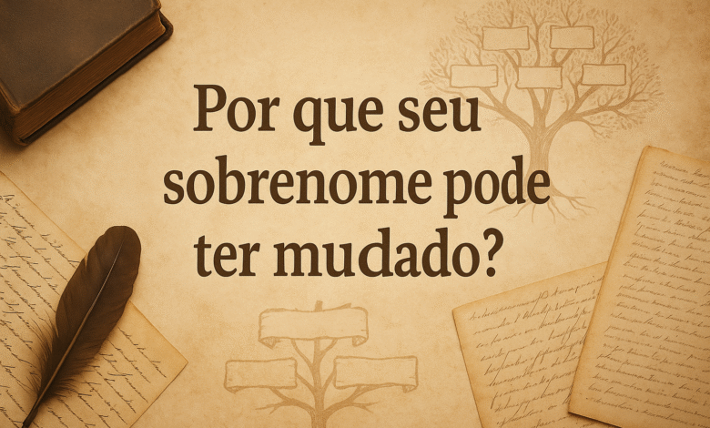 Por que seu sobrenome mudou